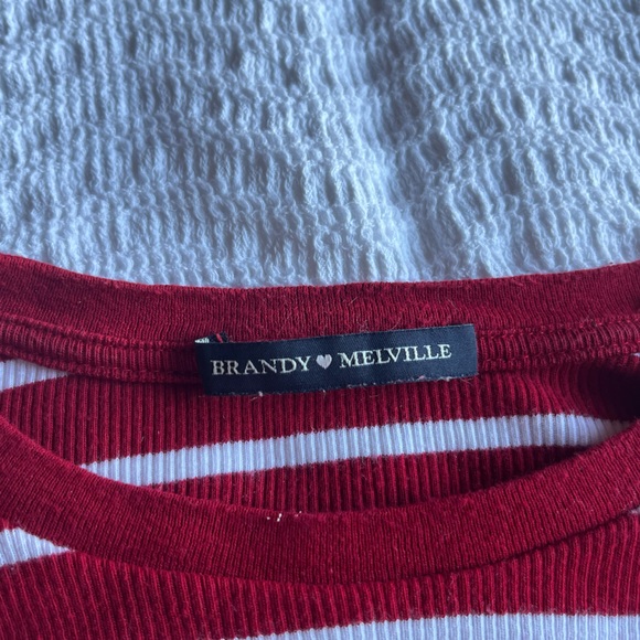 Red and White Striped Long Sleeve Shirt ♥️🤍 - Picture 2 of 3